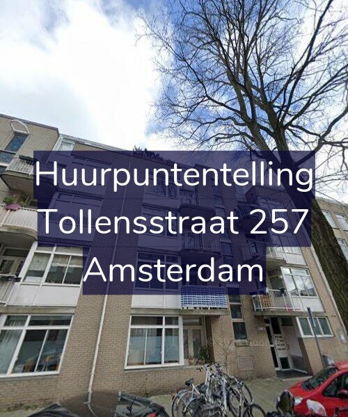 Foto gevel Huurpuntentelling voor Tollensstraat 257, Amsterdam