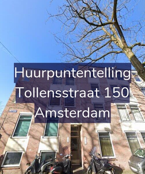Foto gevel Huurpuntentelling voor Tollensstraat 150, Amsterdam