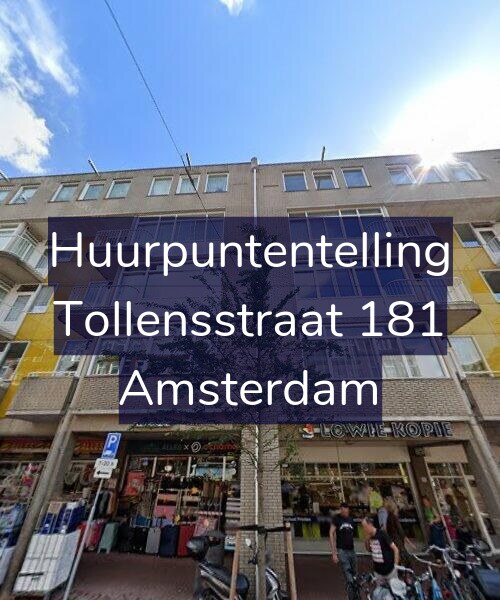 Foto gevel Huurpuntentelling voor Tollensstraat 181, Amsterdam