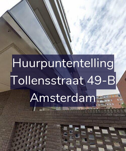 Foto gevel Huurpuntentelling voor Tollensstraat 49-B, Amsterdam