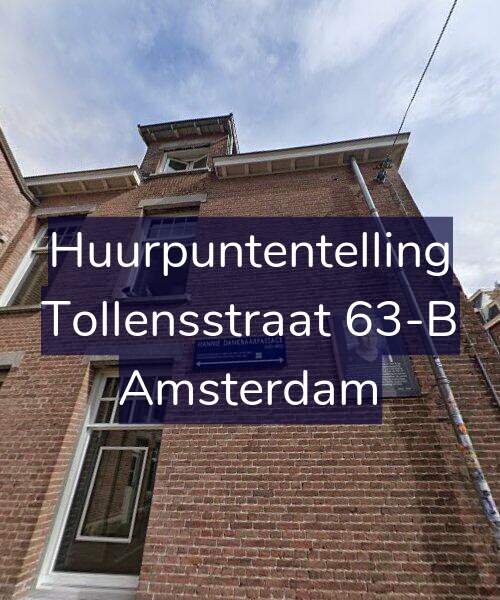 Foto gevel Huurpuntentelling voor Tollensstraat 63-B, Amsterdam