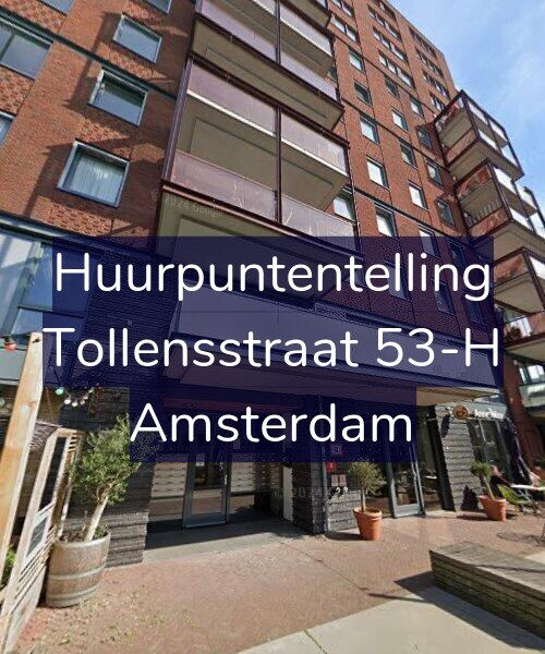Foto gevel Huurpuntentelling voor Tollensstraat 53-H, Amsterdam