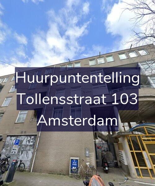 Foto gevel Huurpuntentelling voor Tollensstraat 103, Amsterdam