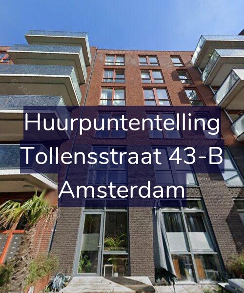 Foto gevel Huurpuntentelling voor Tollensstraat 43-B, Amsterdam