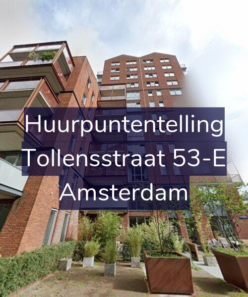Foto gevel Huurpuntentelling voor Tollensstraat 53-E, Amsterdam