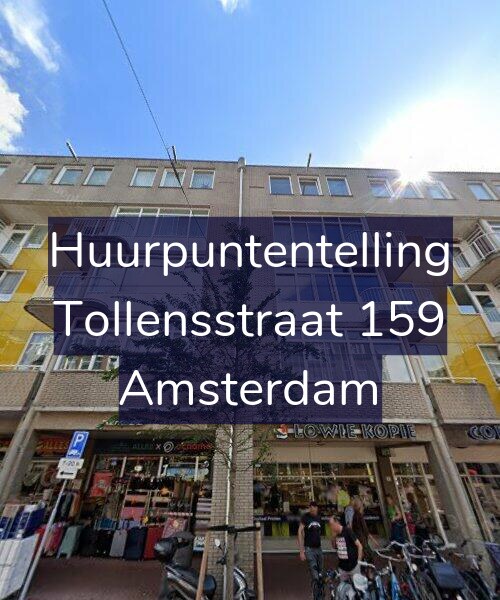 Foto gevel Huurpuntentelling voor Tollensstraat 159, Amsterdam