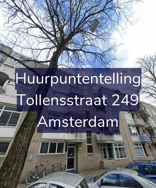 Foto gevel Huurpuntentelling voor Tollensstraat 249, Amsterdam