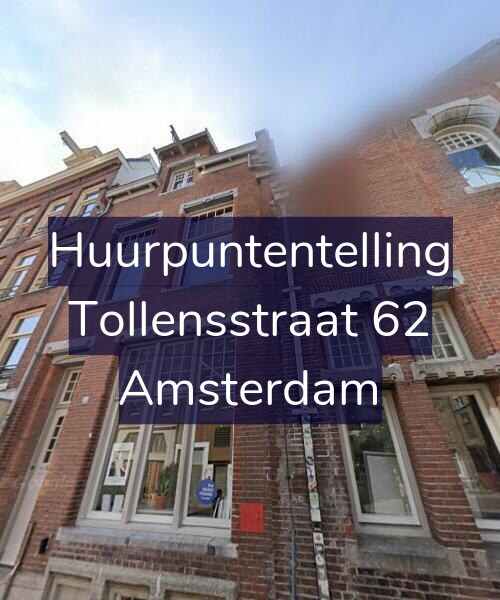 Foto gevel Huurpuntentelling voor Tollensstraat 62, Amsterdam