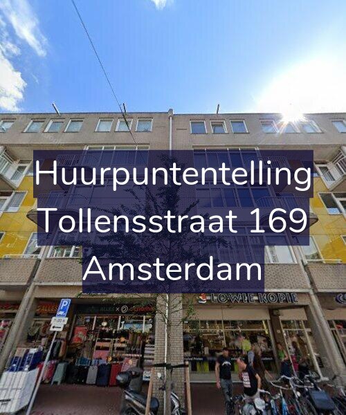 Foto gevel Huurpuntentelling voor Tollensstraat 169, Amsterdam