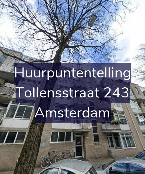 Foto gevel Huurpuntentelling voor Tollensstraat 243, Amsterdam