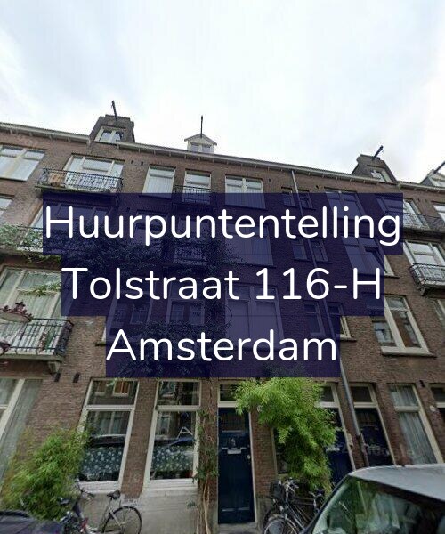 Foto gevel Huurpuntentelling voor Tolstraat 116-H, Amsterdam