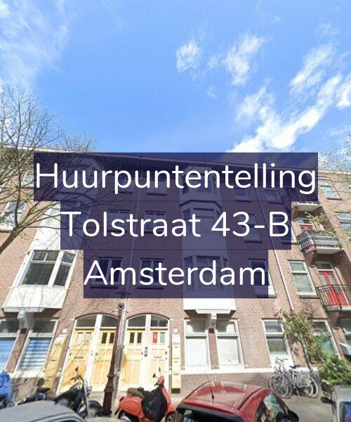Foto gevel Huurpuntentelling voor Tolstraat 43-B, Amsterdam