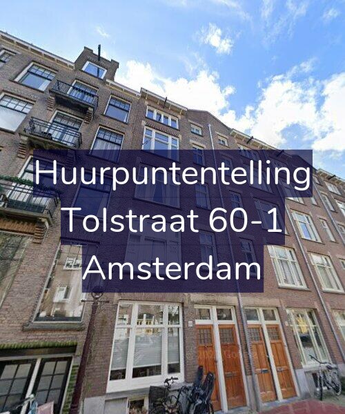 Foto gevel Huurpuntentelling voor Tolstraat 60-1, Amsterdam