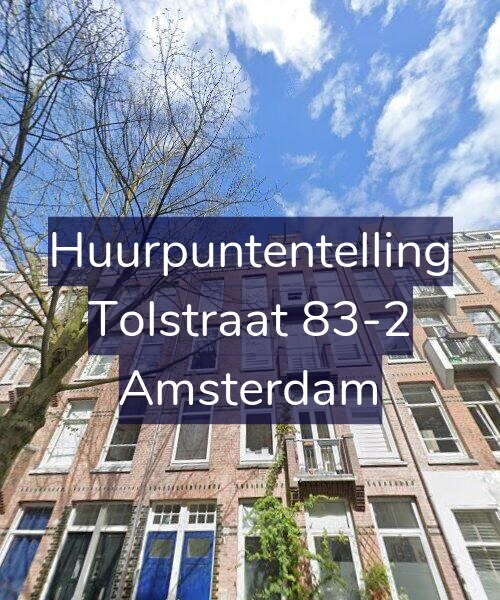 Foto gevel Huurpuntentelling voor Tolstraat 83-2, Amsterdam