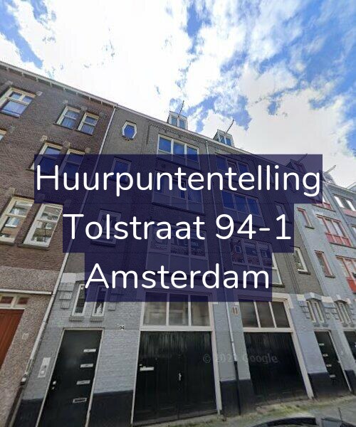 Foto gevel Huurpuntentelling voor Tolstraat 94-1, Amsterdam