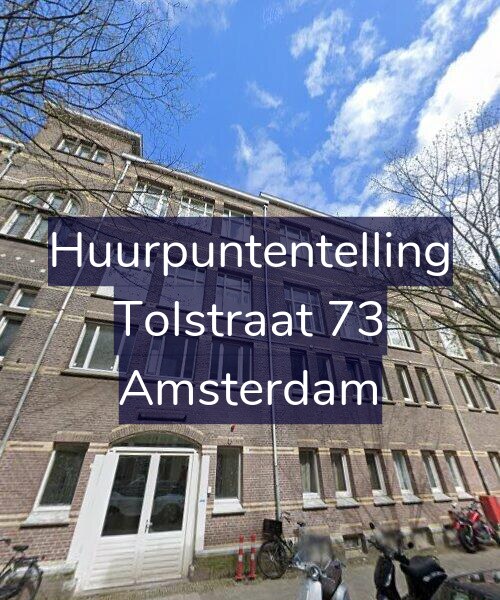 Foto gevel Huurpuntentelling voor Tolstraat 73, Amsterdam