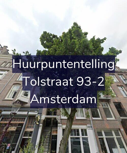 Foto gevel Huurpuntentelling voor Tolstraat 93-2, Amsterdam