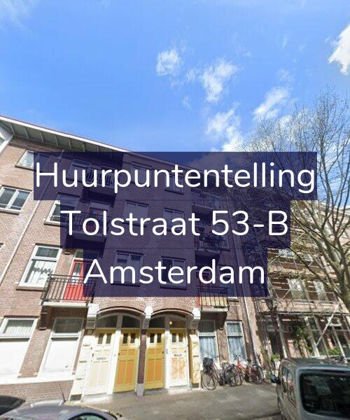 Foto gevel Huurpuntentelling voor Tolstraat 53-B, Amsterdam