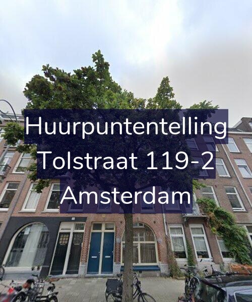 Foto gevel Huurpuntentelling voor Tolstraat 119-2, Amsterdam