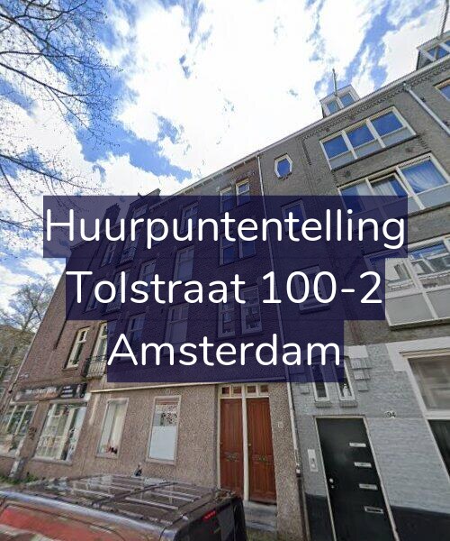 Foto gevel Huurpuntentelling voor Tolstraat 100-2, Amsterdam