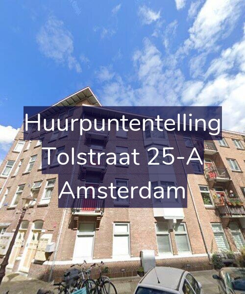 Foto gevel Huurpuntentelling voor Tolstraat 25-A, Amsterdam