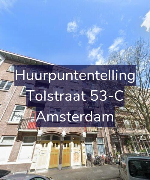 Foto gevel Huurpuntentelling voor Tolstraat 53-C, Amsterdam