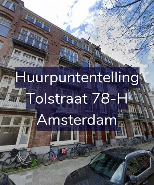 Foto gevel Huurpuntentelling voor Tolstraat 78-H, Amsterdam