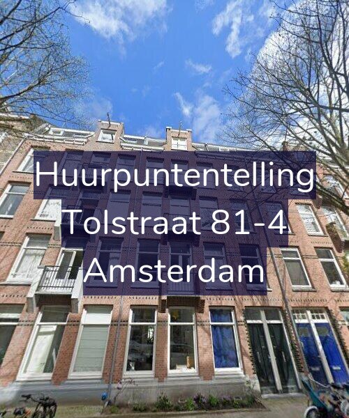 Foto gevel Huurpuntentelling voor Tolstraat 81-4, Amsterdam