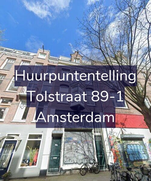 Foto gevel Huurpuntentelling voor Tolstraat 89-1, Amsterdam