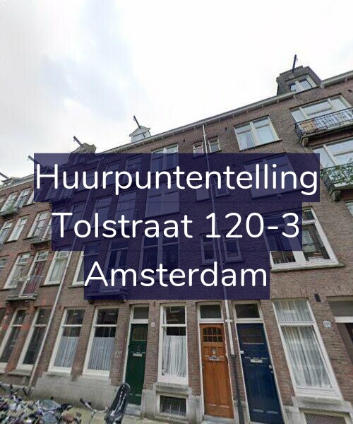 Foto gevel Huurpuntentelling voor Tolstraat 120-3, Amsterdam