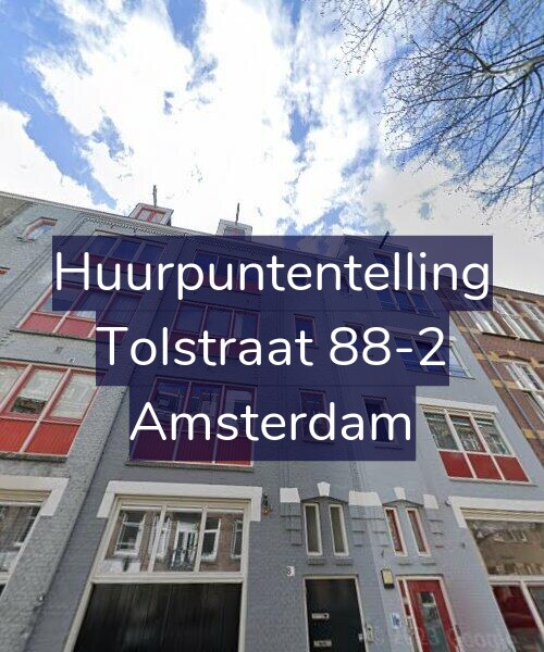 Foto gevel Huurpuntentelling voor Tolstraat 88-2, Amsterdam