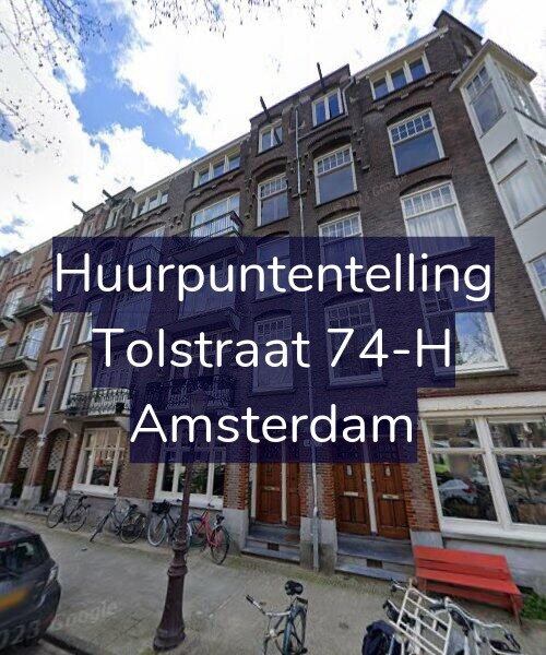 Foto gevel Huurpuntentelling voor Tolstraat 74-H, Amsterdam