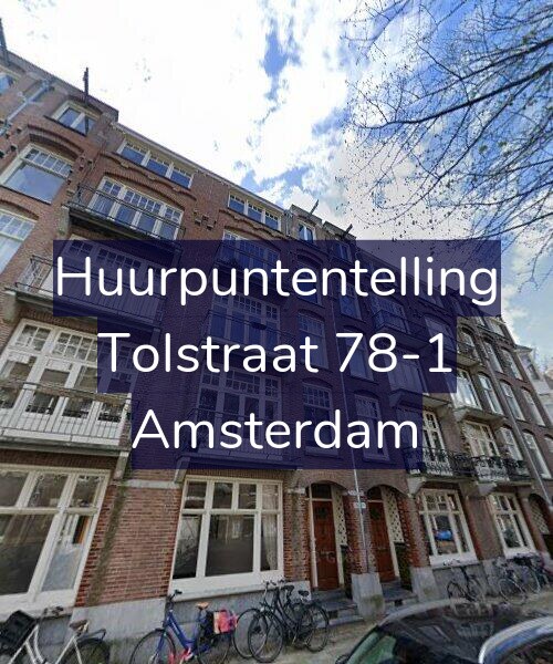 Foto gevel Huurpuntentelling voor Tolstraat 78-1, Amsterdam