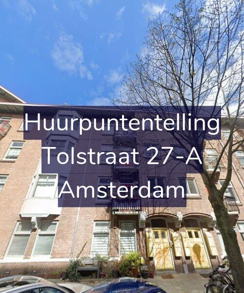 Foto gevel Huurpuntentelling voor Tolstraat 27-A, Amsterdam