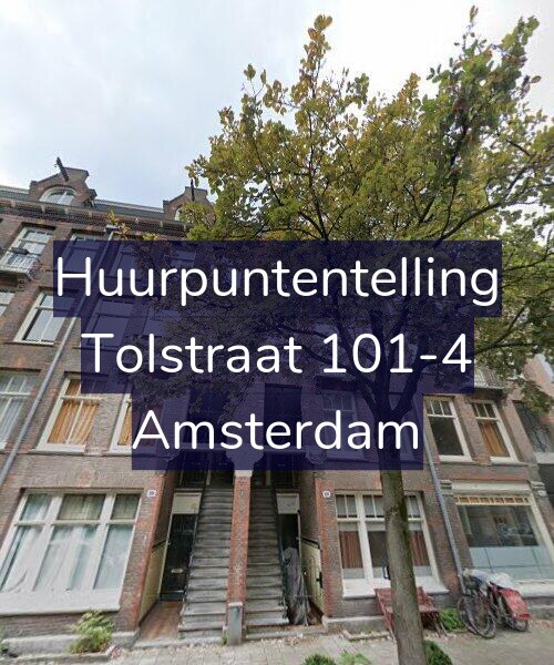 Foto gevel Huurpuntentelling voor Tolstraat 101-4, Amsterdam