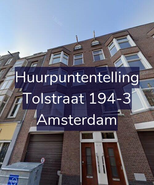Foto gevel Huurpuntentelling voor Tolstraat 194-3, Amsterdam