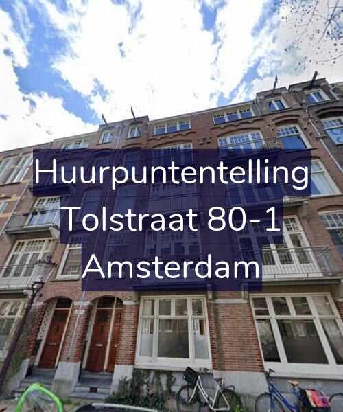Foto gevel Huurpuntentelling voor Tolstraat 80-1, Amsterdam