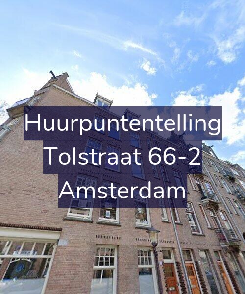 Foto gevel Huurpuntentelling voor Tolstraat 66-2, Amsterdam