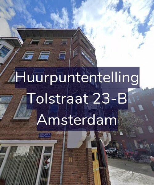 Foto gevel Huurpuntentelling voor Tolstraat 23-B, Amsterdam
