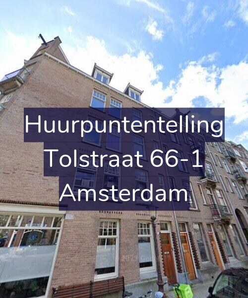 Foto gevel Huurpuntentelling voor Tolstraat 66-1, Amsterdam
