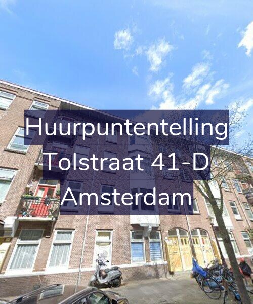 Foto gevel Huurpuntentelling voor Tolstraat 41-D, Amsterdam