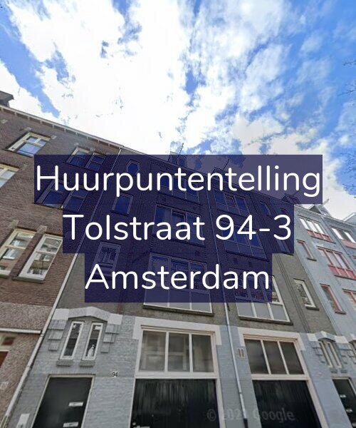 Foto gevel Huurpuntentelling voor Tolstraat 94-3, Amsterdam