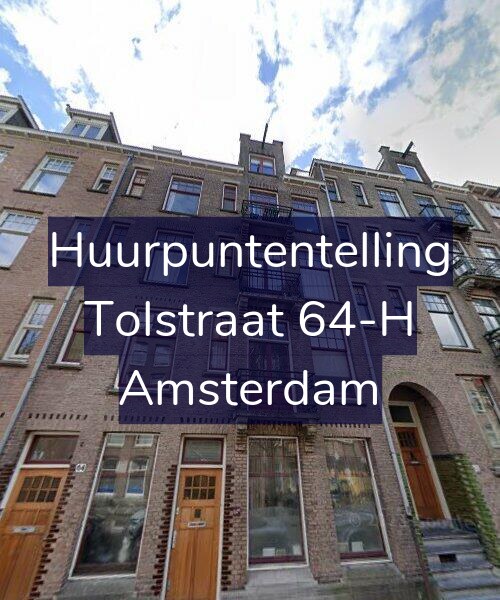 Foto gevel Huurpuntentelling voor Tolstraat 64-H, Amsterdam