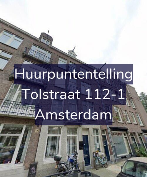 Foto gevel Huurpuntentelling voor Tolstraat 112-1, Amsterdam