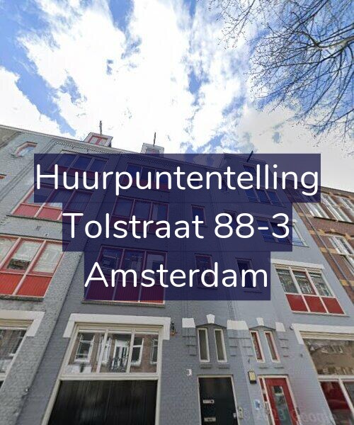 Foto gevel Huurpuntentelling voor Tolstraat 88-3, Amsterdam