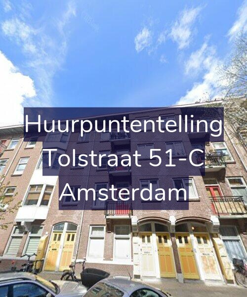 Foto gevel Huurpuntentelling voor Tolstraat 51-C, Amsterdam