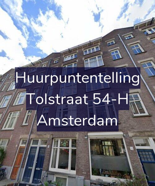 Foto gevel Huurpuntentelling voor Tolstraat 54-H, Amsterdam