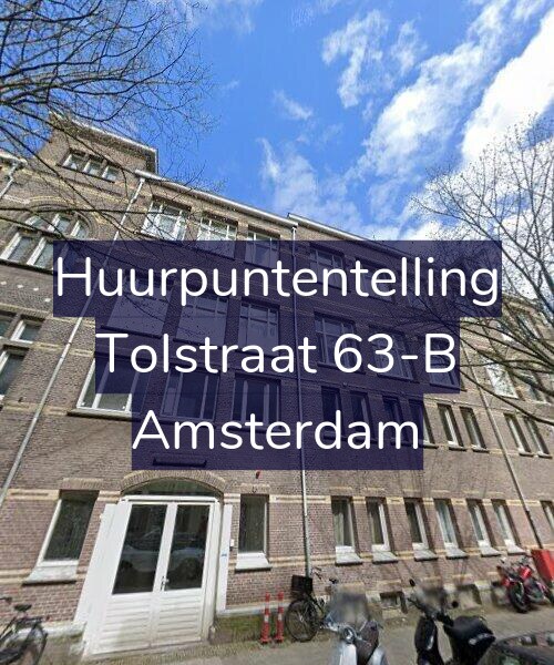 Foto gevel Huurpuntentelling voor Tolstraat 63-B, Amsterdam