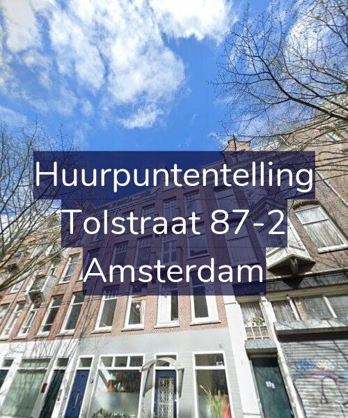 Foto gevel Huurpuntentelling voor Tolstraat 87-2, Amsterdam