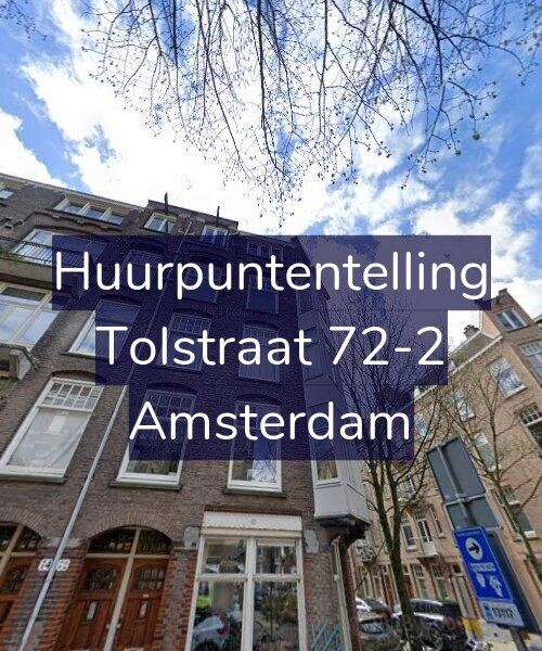 Foto gevel Huurpuntentelling voor Tolstraat 72-2, Amsterdam